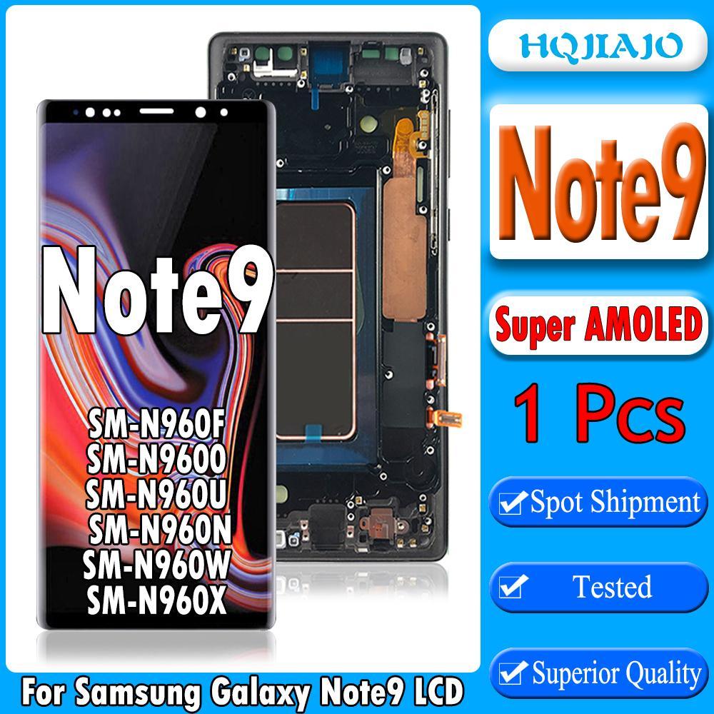 SAMSUNG 6.4 "Super AMOLED LCDสําหรับSamsung Galaxy Note9 LCD N960 N960F N960F N960DจอแสดงผลTouch Scr