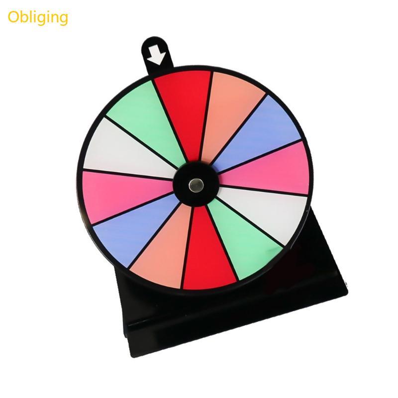 Obliging Celebration Spin Wheel Fortune Game Wheel รางวัลล้อประกอบง่ายสําหรับงานแต่งงานวันเกิดและโปร