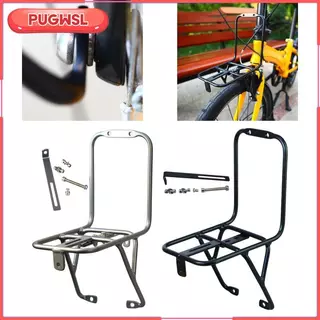 [pugwsl] อลูมิเนียมอัลลอยด์ทนทานจักรยานชั้นวางสินค้าด้านหน้า Double Stabilization กระเป๋าเดินทาง Carrier สําหรับ V เบรคอุปกรณ์ปั่นจักรยาน