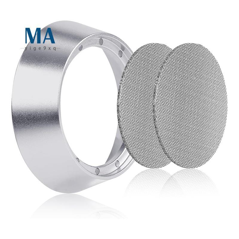 Mayige9xq12 Magnetic Dosing Funnel Set,Espresso Dosing Funnel Puck Screen Kit Aluminium Portafilter 