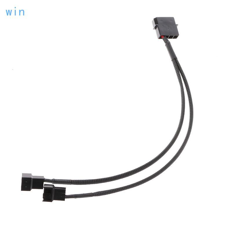 Win 27 ซม. 4-Pin Male to 3-Pin PWM Fan Adapter Cable Extension Cable