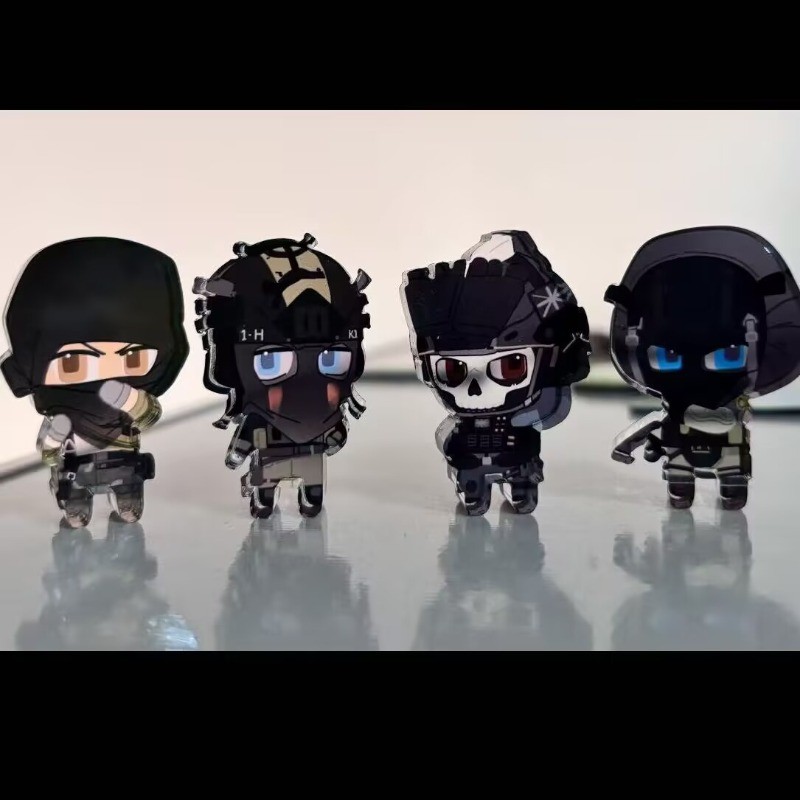 Call of Duty ขาตั้งรุ่นแผ่น Ghost Konig ตัวเลขอะคริลิคเครื่องประดับเพื่อน Brithday ของขวัญแผ่นตกแต่ง