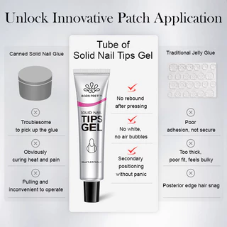 【Local】BORN PRETTY 30g Solid Nail Tips Gel Polish Press On Nails Extension แต่งเล็บติดทนนาน