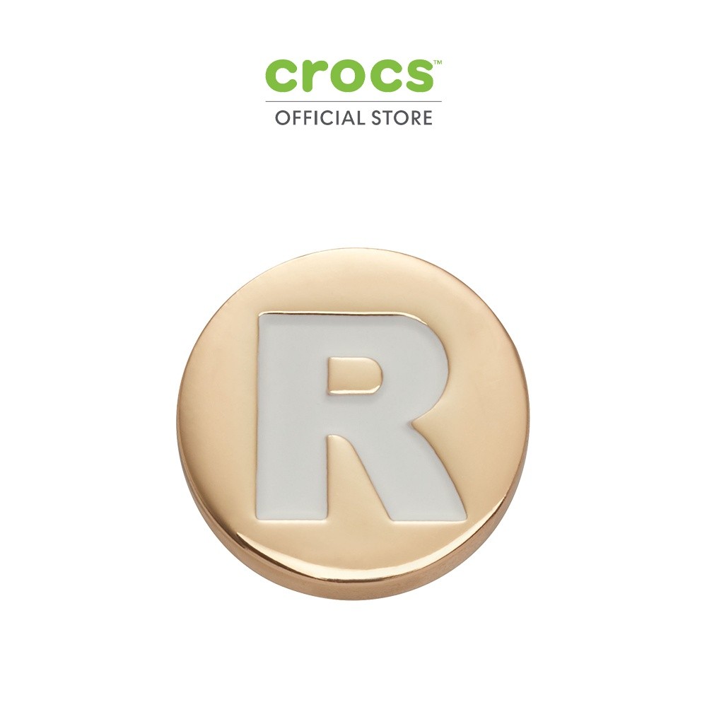 CROCS ตัวติดรองเท้า JIBBITZ™ GOLD LETTER R รุ่น 10008524 - MULTI COLOR