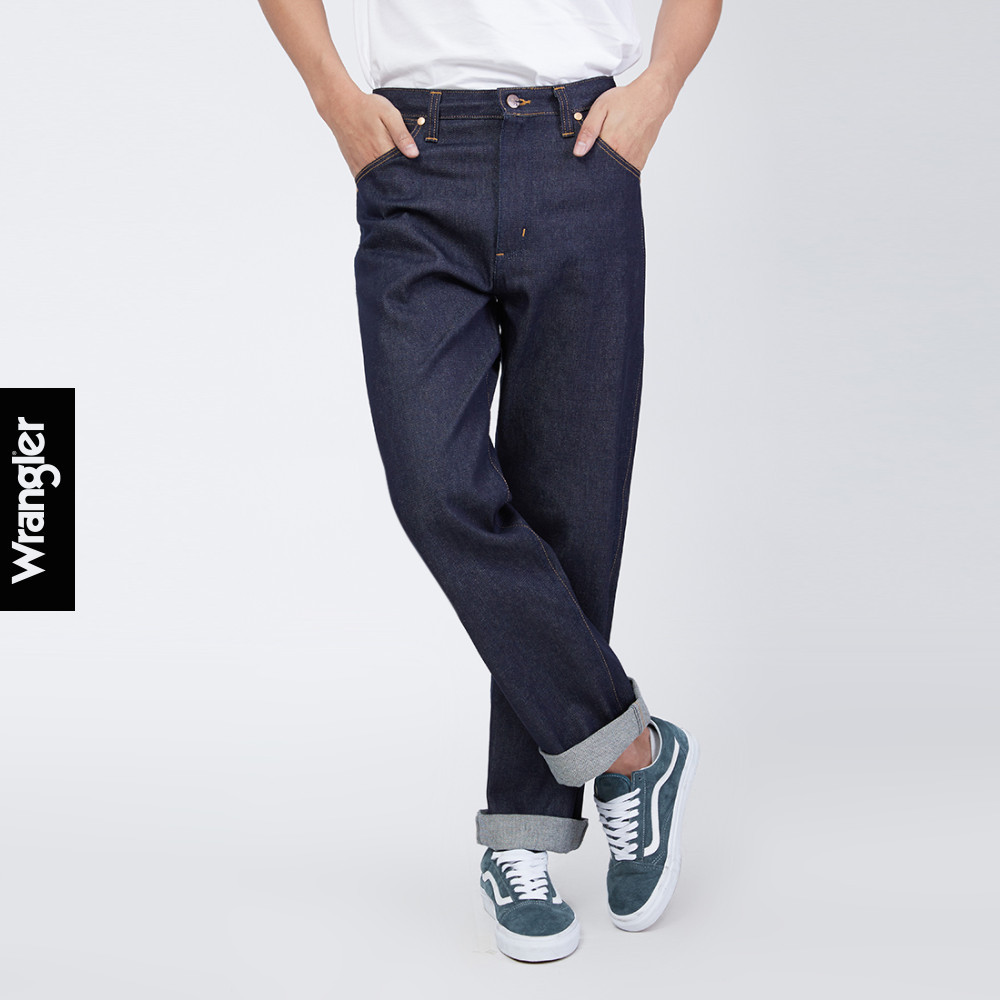 WRANGLER กางเกงยีนส์เอวกลางทรงตรง MWZ รุ่น WR WR MWZ213 แรงเลอร์ เสื้อผ้าผู้ชาย กางเกงผู้ชาย กางเกงย