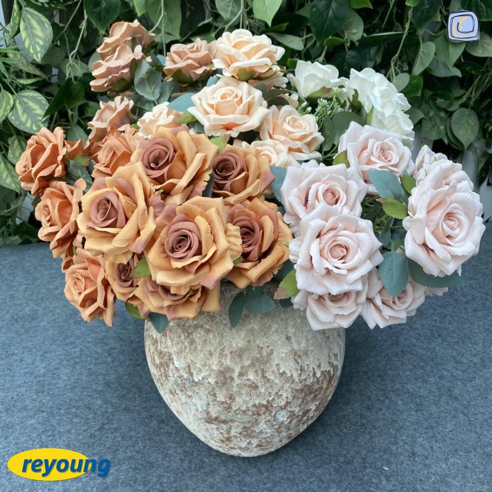 REYOUNG Camellia Rose Accessories Party Wedding Holding Bouquet