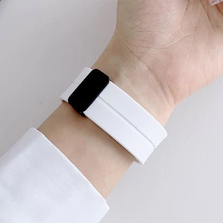 สายซิลิโคนสําหรับ Samsung Galaxy Watch 8 40 มม.44 มม./8 คลาสสิก 46 มม.หัวเข็มขัดแม่เหล็กสําหรับ Galaxy Watch Ultra 2025 47 มม.สร้อยข้อมือ