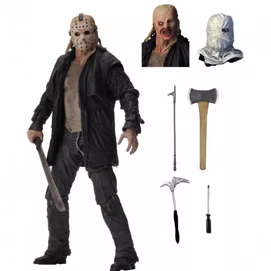 NECA Friday 13th 2009 Jason Voorhees Ultimate Edition 7 นิ้ว Action Figure ของเล่นสะสม