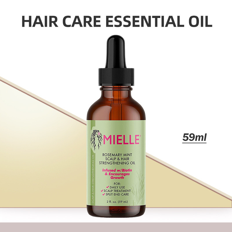 พร้อมสต็อก จัดส่งรวดเร็ว Mielle Hair Care Mint Rosemary Hair Care Essential Oil 59m212360307
