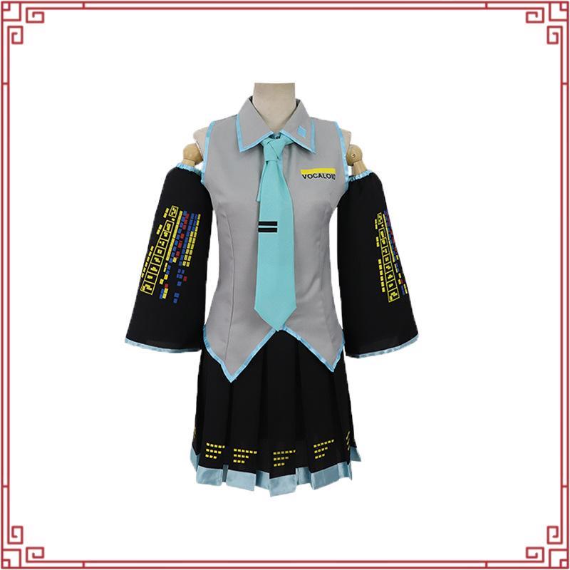 Vocaloid Miku Cosplay Wig Costume Japan Midi Dress Beginner Future Miku Cosplay Female Halloween Wom