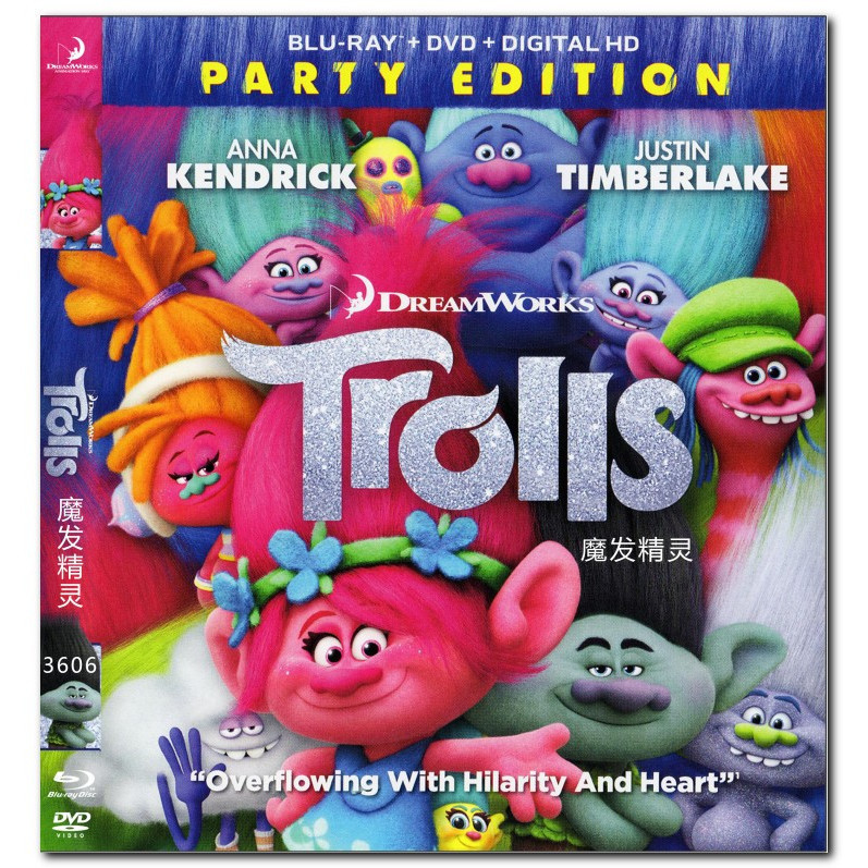 [ภาษาอังกฤษ][คลังสินค้าพร้อม] Blu-ray HD Movie 4K UHD 1080P Trolls