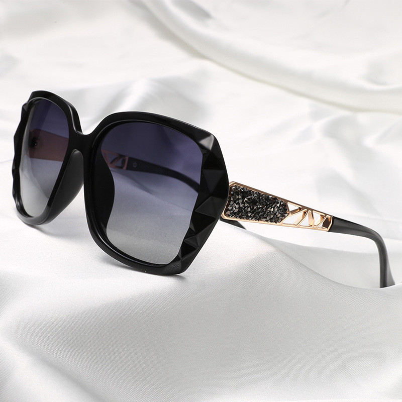太阳镜女大脸显瘦墨镜女潮圆脸防紫外线偏光Sunglasses Women's Big Face Slimming Sunglasses Women's Fashionable Round Face P