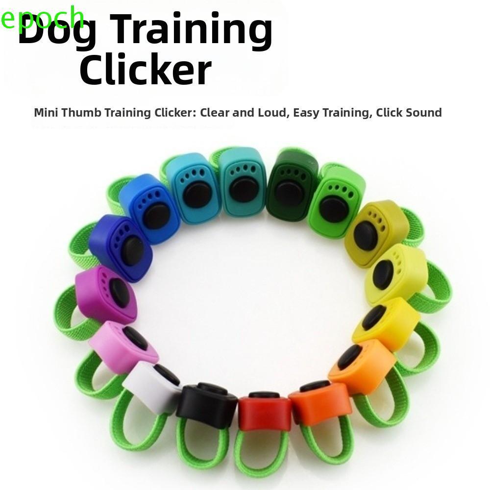 EPOCH Pet Clicker Trainer, Professional Lightweight Dog Thumb Training Clickers, Multi-Purpose No Battery Mini Finger Ring อุปกรณ์ฝึกสุนัขสําหรับสุนัขแมว