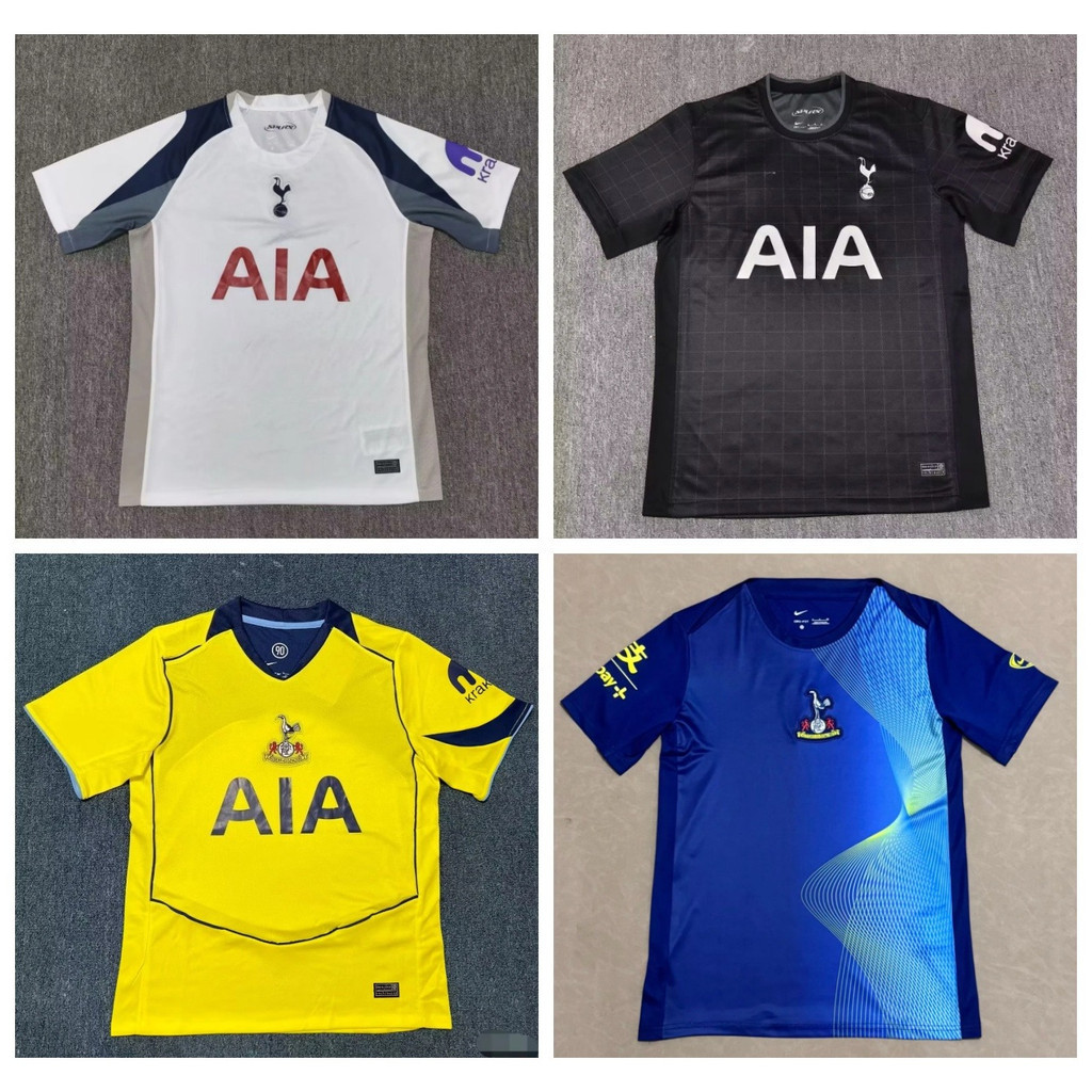 เสื้อยืดกีฬาฟุตบอลท็อตแน่ม ฮอทสเปอร์ ใหม่ ปี 2025/2026 เสื้อบ้านและเสื้อเยือน