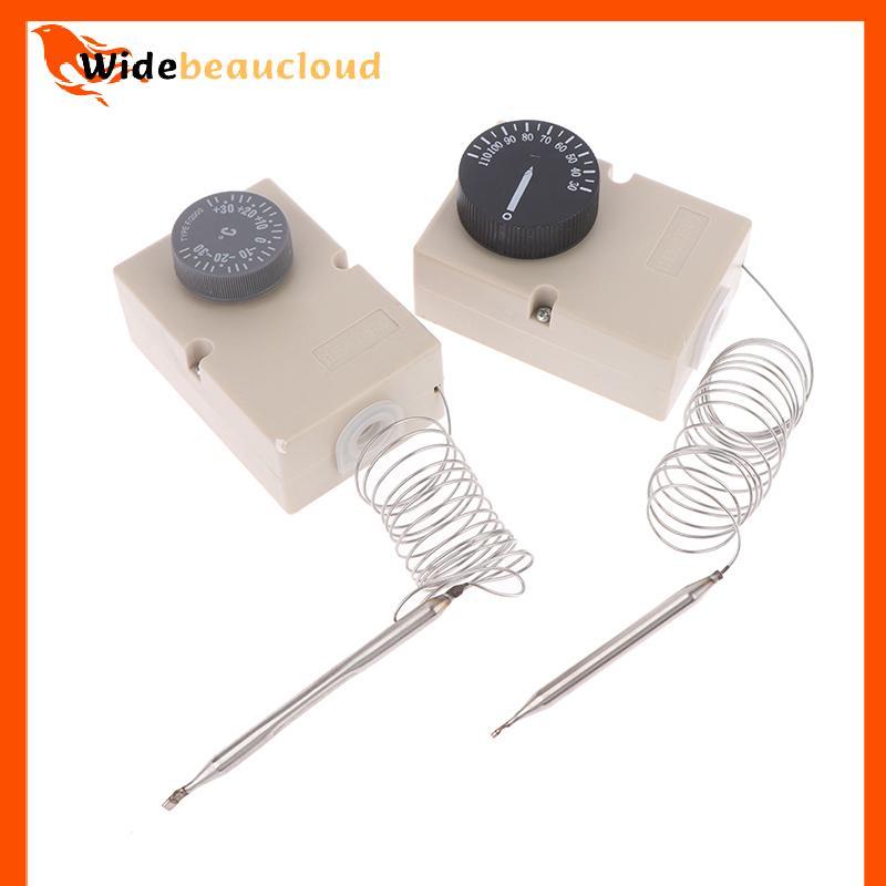 Widebeaucloud สําหรับอุปกรณ์ไฟฟ้าลูกบิดอุณหภูมิสวิทช์ Capillary Thermostat 50-300C 0-60C 0-50C 0-40C