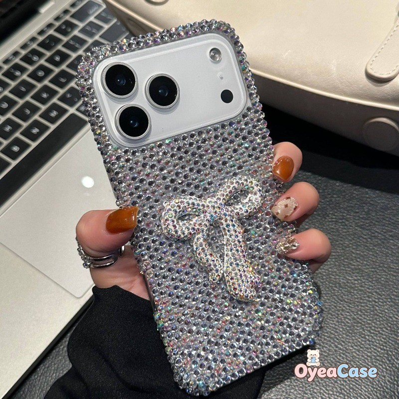 Luxury Rhinestone 3D BowสําหรับRealme GT8 GT7 GT6 GT 6T Master Note 50 GT5 GT2 Pro GT Neo 7X 7 6 5 S
