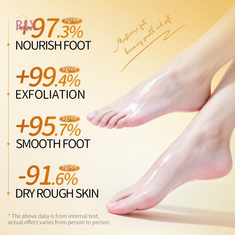 R&X SADOER Lemon Foot Mask Moisturizing Whitening Foot Peeling Mask Anti-aging Exfoliating Feet Pedi
