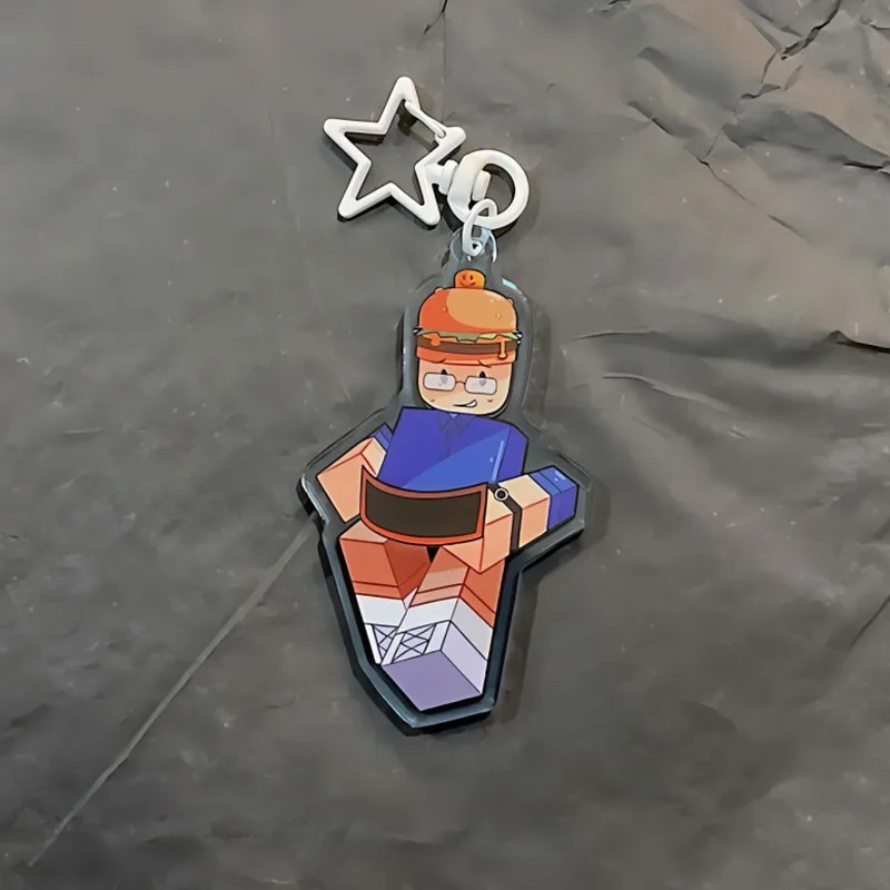 พวงกุญแจ Roblox สําหรับตัวละคร Forsaken 007n7 รุ่น Acrylic micha โปร่งใส กระเป๋าเป้ กระเป๋าถือ แฟนเก