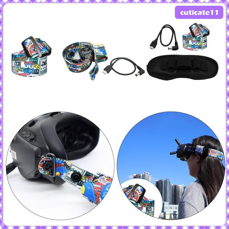 [Cuticate1] สายคล้องคอสี Graffiti สําหรับ DJI FPV Glasses V2 ที่คาดผม Drone Flight