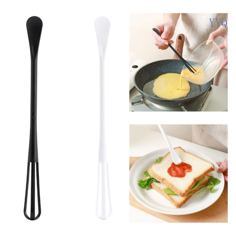 YYQ ชุด 3 เครื่องมือขนมอเนกประสงค์ Mini Whisk Manual Eggs Beater Eggs Mixer อุปกรณ์เบเกอรี่สําหรับผส
