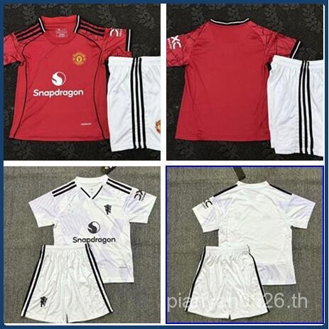 2025-26 MU Jersey เสื้อฟุตบอลเด็ก AAA