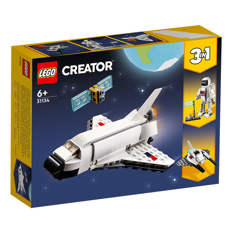 Spot Goods# 31134 Creative3Combination1Series of space shuttle building block toys for children, boy