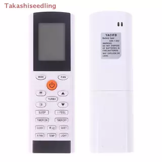 (Takashiseedling) 1 ชิ้นสําหรับ Gree ELECTROLUX TADIRAN AC เครื่องปรับอากาศรีโมทคอนโทรล Universal YACIFB YAC1FB YAC1FB6 MSHV25D1S