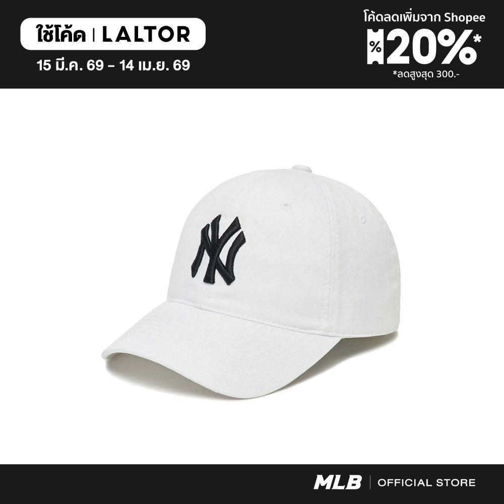 MLB หมวกแก็ป 3ACP6601N 50WHS WHITE NEW YORK YANKEES