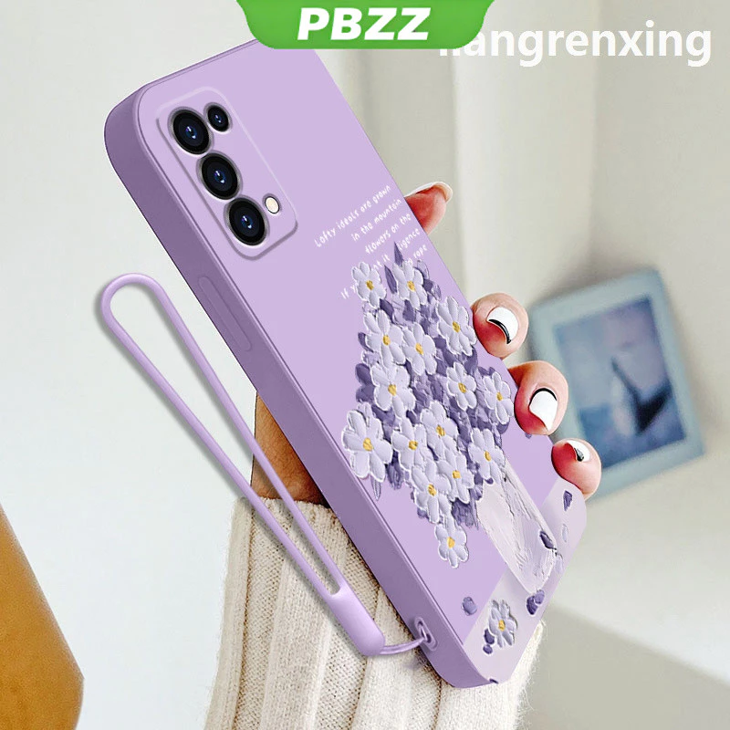 PBZZ เคสซิลิโคนนิ่ม ลายการ์ตูนดอกไม้ กันกระแทก สําหรับ oppo RENO 5 5g oppo RENO 4 4g reno5 5g YTYHH01