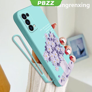 PBZZ เคสซิลิโคนนิ่ม ลายการ์ตูนดอกไม้ กันกระแทก สําหรับ oppo RENO 5 5g oppo RENO 4 4g reno5 5g YTYHH01