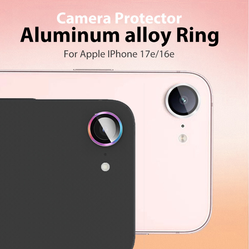 สําหรับ Apple IPhone 17e IPhone17e 2026 iPhone16e กล้องกระจกป้องกันหน้าจอฝาครอบฟิล์มแหวนโลหะกระจกนิร