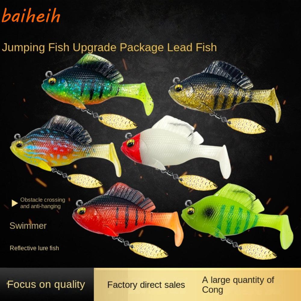 Baiheih Dark Sleeper Swimbaits 2024 - เหยื่อลวงปลานุ่มแบบซิลิโคนพร้อมตะขอตะกั่ว