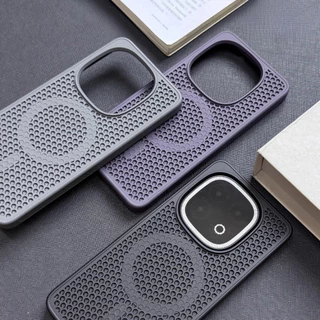 เคสโทรศัพท์สําหรับ VIVO IQOO 15 13 12 Z9 Z10 Turbo Pro/Plus Neo 10 Pro 11 ปลอกแม่เหล็กรูกระจายความร้อน Frosted Anti Fall และ Anti Stain Cover