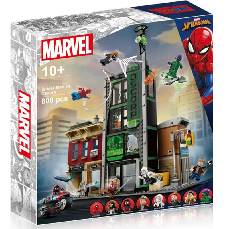 DADA Hobby DH1X เข้ากันได้กับซูเปอร์ฮีโร่ The Avengers 76324 Spider-Man vs. บล็อกตัวต่อ Oscorp ES1