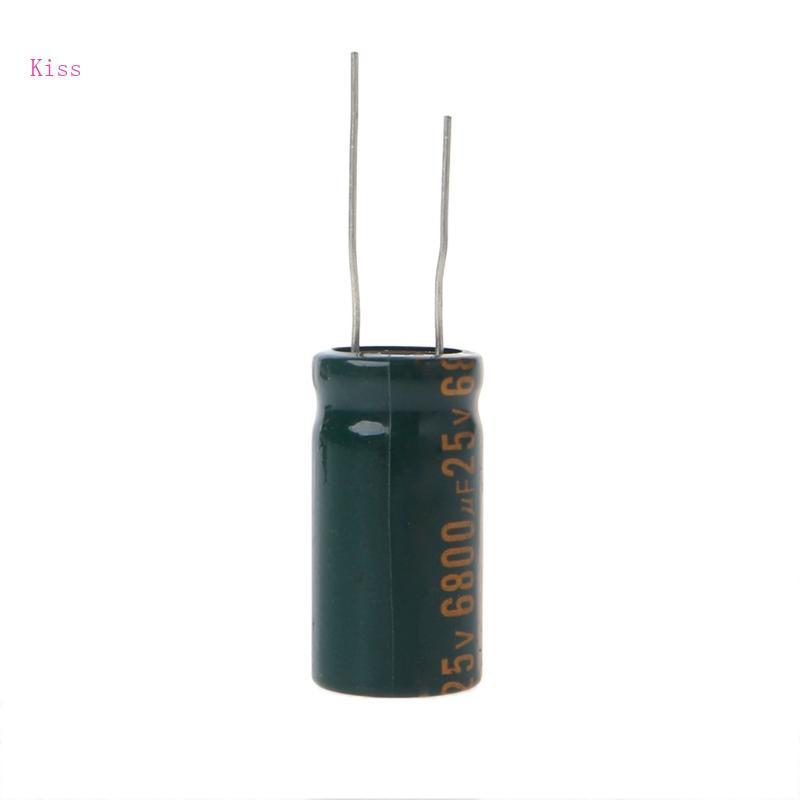 Kiss 25V 6800uF Capacitance Electrolytic Radial Capacitor ความถี่ต่ํา ESR
