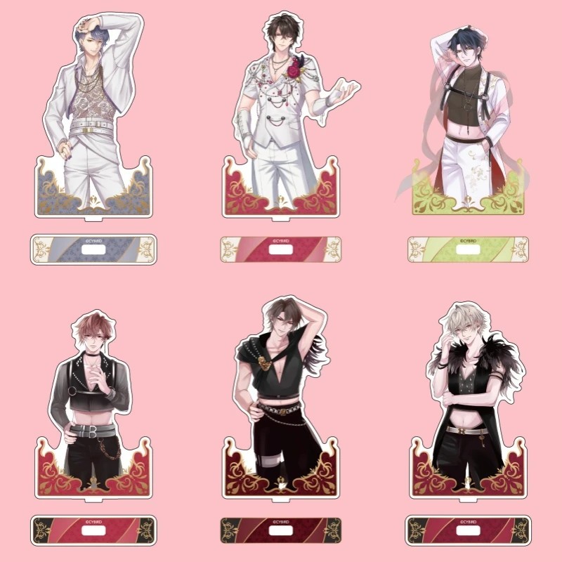 Standee อะนิเมะ Ikemen Prince Beauty และ Her Beast อะคริลิคตกแต่งตาราง Clavis Virtue เกมของขวัญ