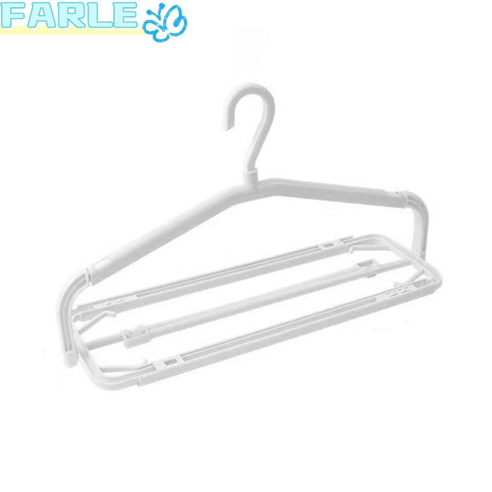 FARL ไม้แขวนเสื้อแห้งเร็ว, ประหยัดพื้นที่ กันลม ไม้แขวนเสื้อพับได้, ราวตากผ้าแบบหมุนได้อเนกประสงค์กันลื่นแบบพกพา บ้าน