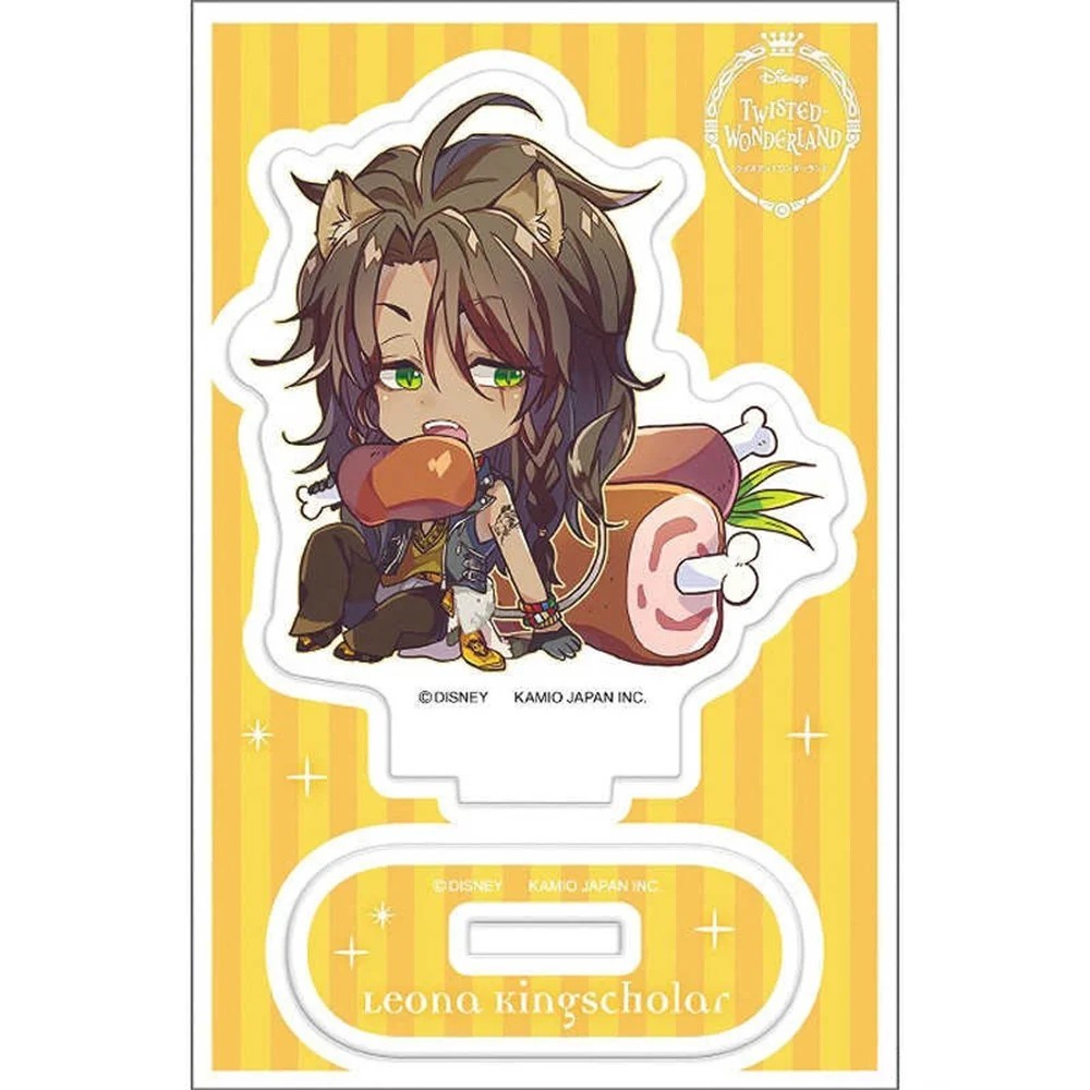 Standee อะนิเมะ Twisted Wonderland micha รุ่น Leona Kingscholar โต๊ะเรียน ตกแต่ง งาน มุม พัดลมอะนิเม