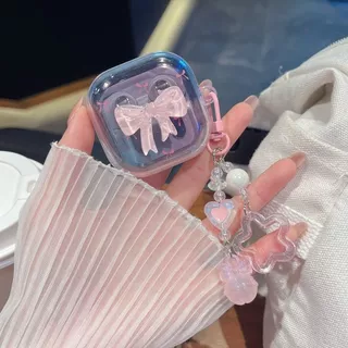 SAMSUNG การ์ตูนTPUสําหรับSamsung Galaxy Buds4 Buds 4 Proหูฟังอุปกรณ์เสริมฝาครอบกันกระแทกฝุ่นพวงกุญแจFundas