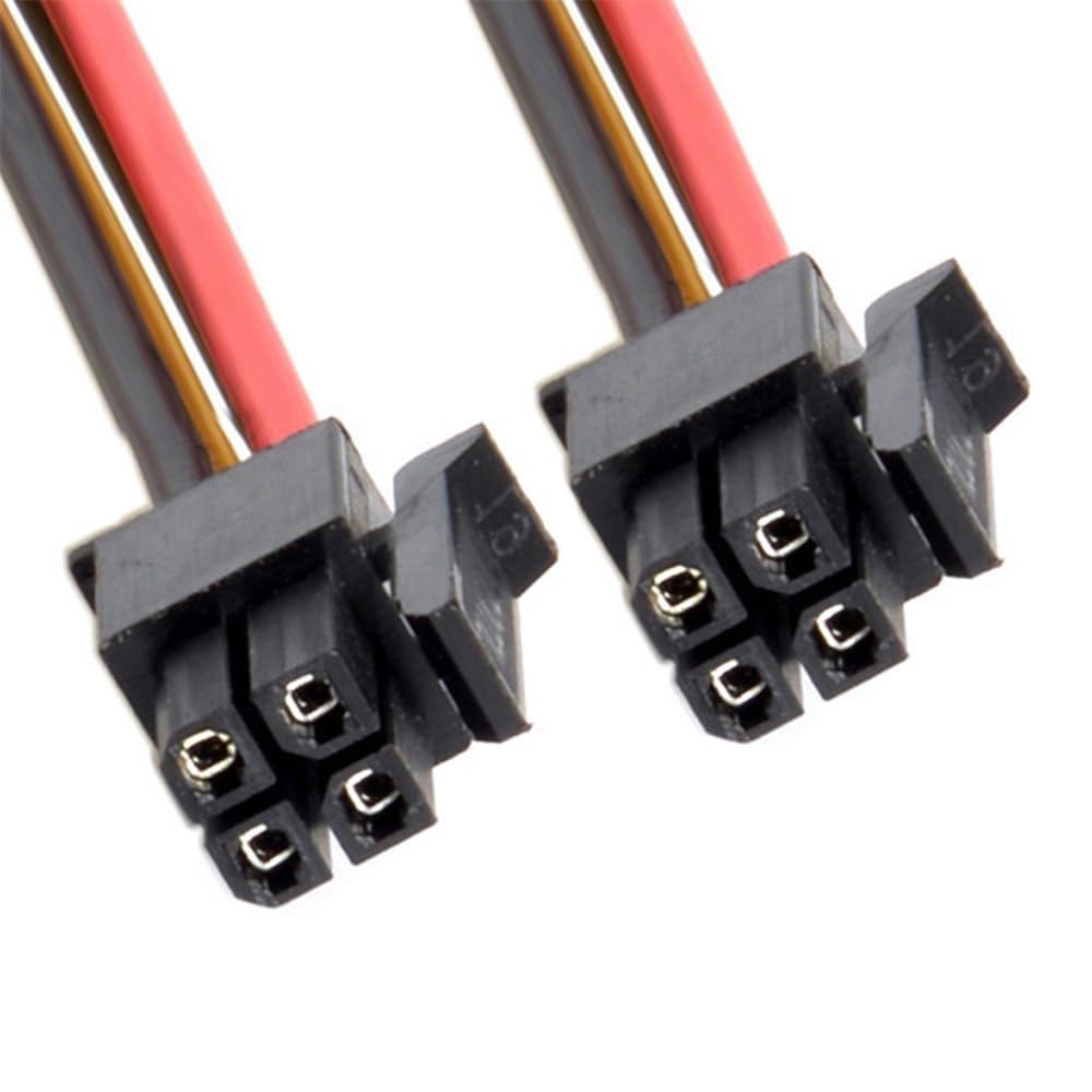 Xiwai ATX สายไฟสําหรับ Molex Micro Fit Connector 4Pin ชาย 4-pin ชาย 12V สาย 60 ซม. 20AWG Pitch = 3.0