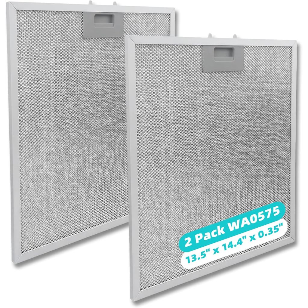 2แพ็คของ ของ0575ช่วงฮูดกรอง13.5 "x14.4"x0.35 ",5ชั้นอลูมิเนียมตาข่ายจาระบีกรองเปลี่ยนสําหรับ วิสซานี