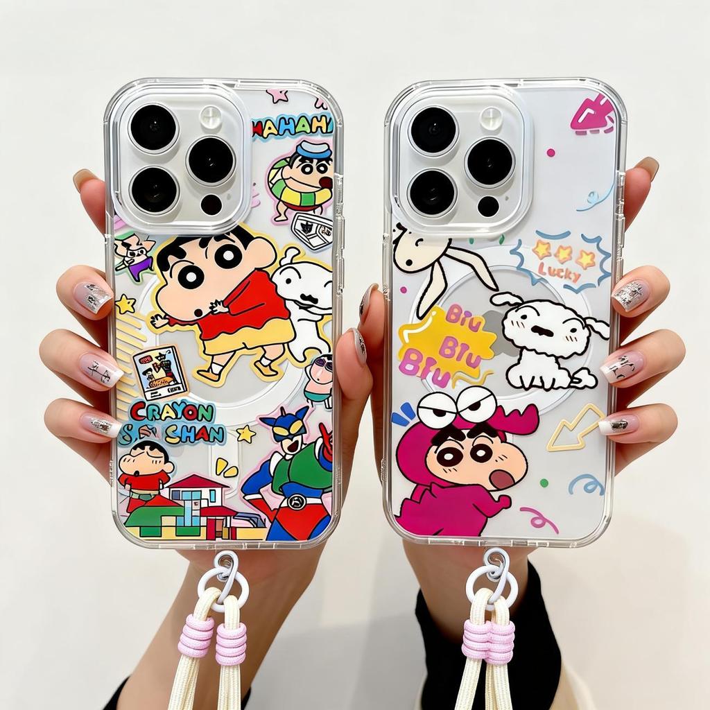 💟Just-การ์ตูนรูปสุนัข ไร้สายชาร์จ พร้อมสายคล้อง เคส iPhone 17PROMAX เคสไอโฟน 13PRO 16PRO 15 14PLUS 12 11-CHXYCK49