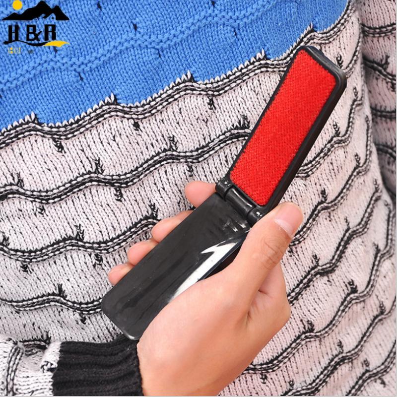 H&B Clothing Pet Hair Remover แปรงผ้าสําลีขนาดเล็กแบบพับได้ขนาดกะทัดรัดและ Poet Friendly สําหรับทําค