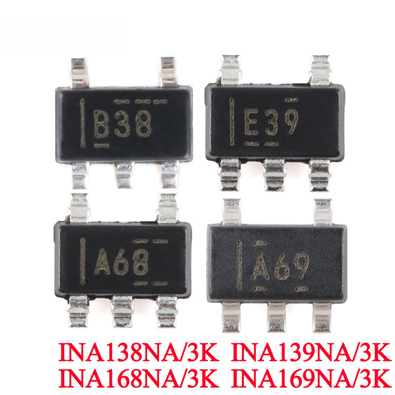 5-10pcs INA138 INA138NA B38 INA139 INA139NA E39 INA168 INA168NA A68 INA169 INA/3K A69 SOT-23 Current