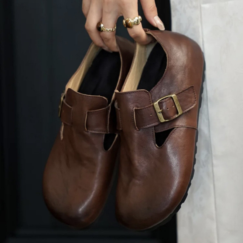 Retro Distressed Birkenstock รองเท้าผู้หญิง All-Included Birkenstock รองเท้าผู้หญิงรองเท้าหนาSoledหน
