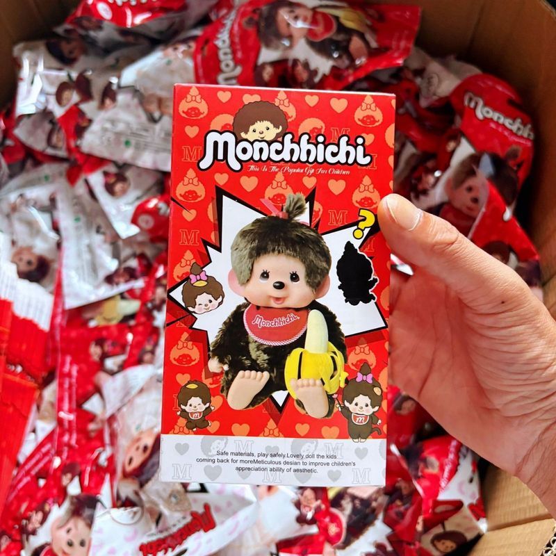 【พร้อมส่ง】monchichi พวงกุญแจ Monchi Bebichhichi Tuffy Monchhichi Keychain Limited Plush hipper kitty