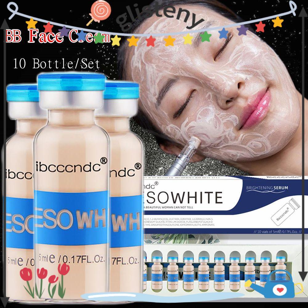 GLISTENY 10 ขวด/กล่อง ครีมรองพื้น Brightening Liquid Meso White Makeup Set