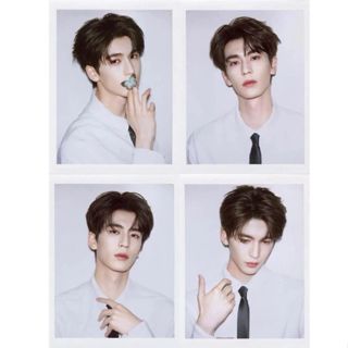 Zhang Linghe ชิ้นฉีกสไตล์โพลารอยด์ 10 ซม. Photocard คอลเลกชั…