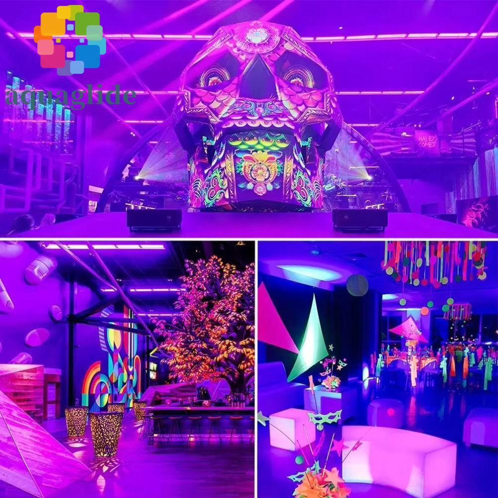 AQUAGLIDE LED UV Wall Washer Light, 395nm Blacklight Concert UV Disco DJ Light, ปรับสูง Light Transm