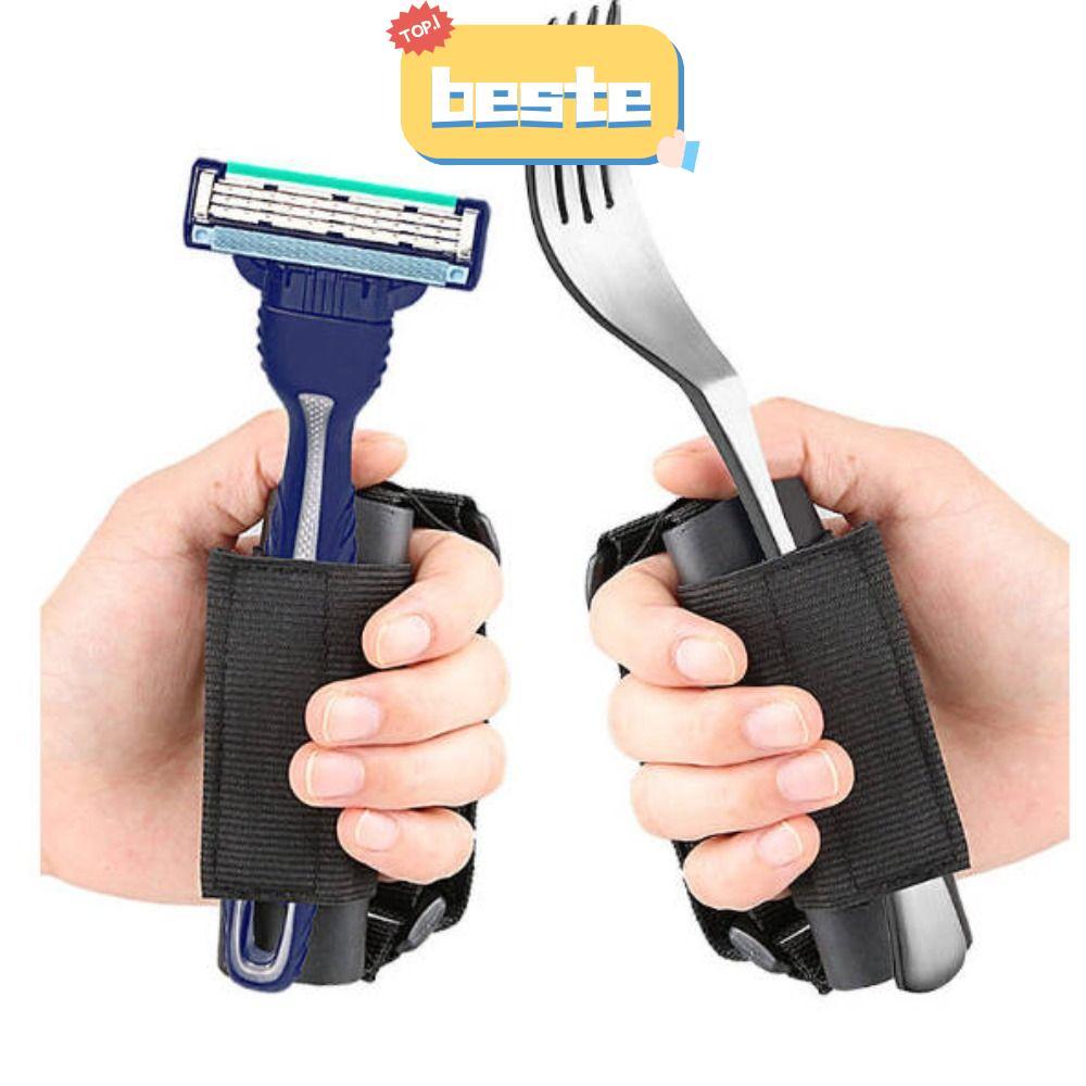 BATE Eating Assistance Cuff, Hypoallergenic Washable Utensil Holder Strap, Self-Care Elastic Aid Ute